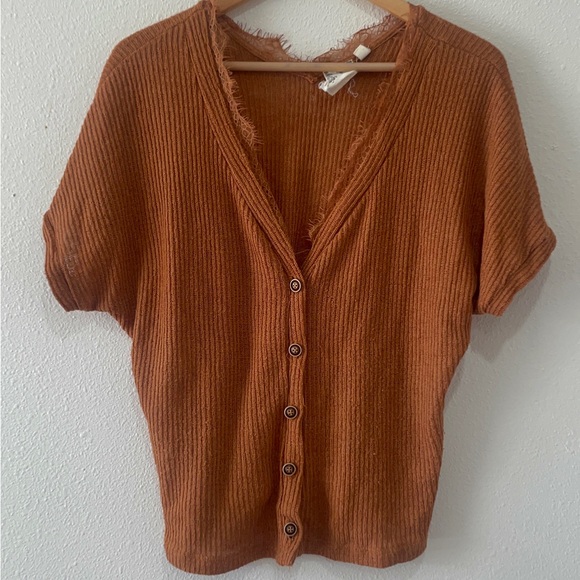 Blu Pepper Oversized Terracotta Knit Top - Picture 1 of 12